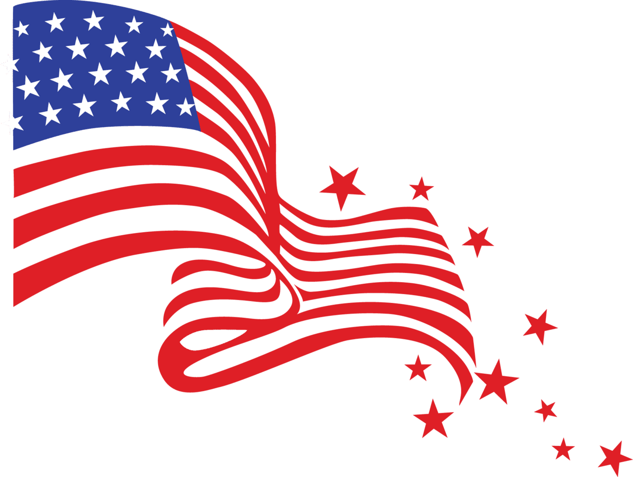 Background american flag clipart