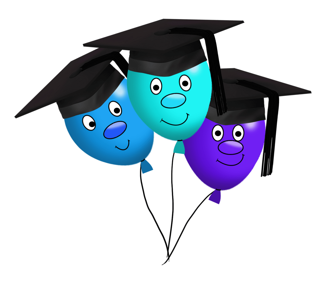 Balloon graduation clipart graphics background