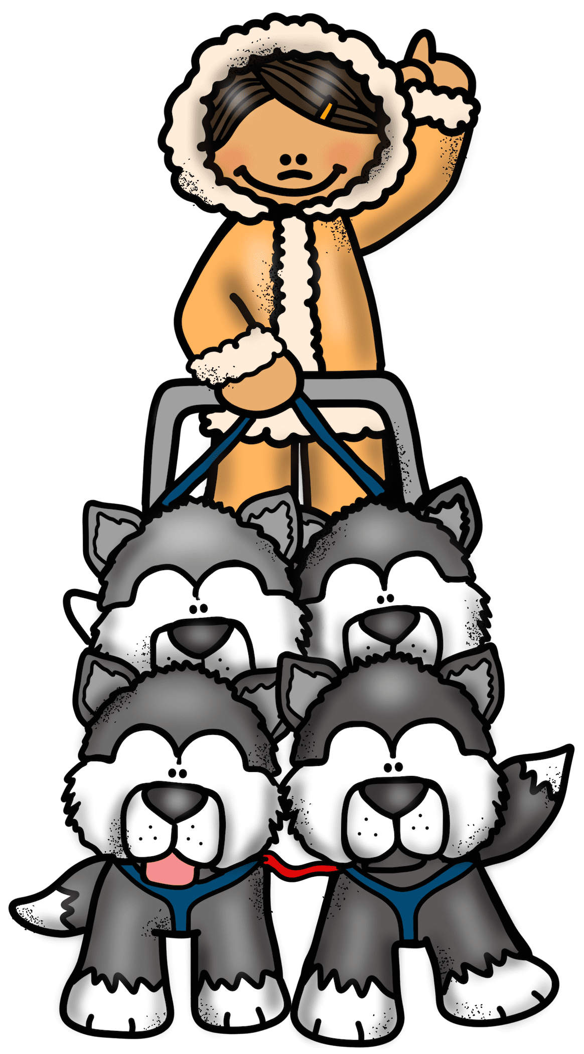 Dog pin page clipart image