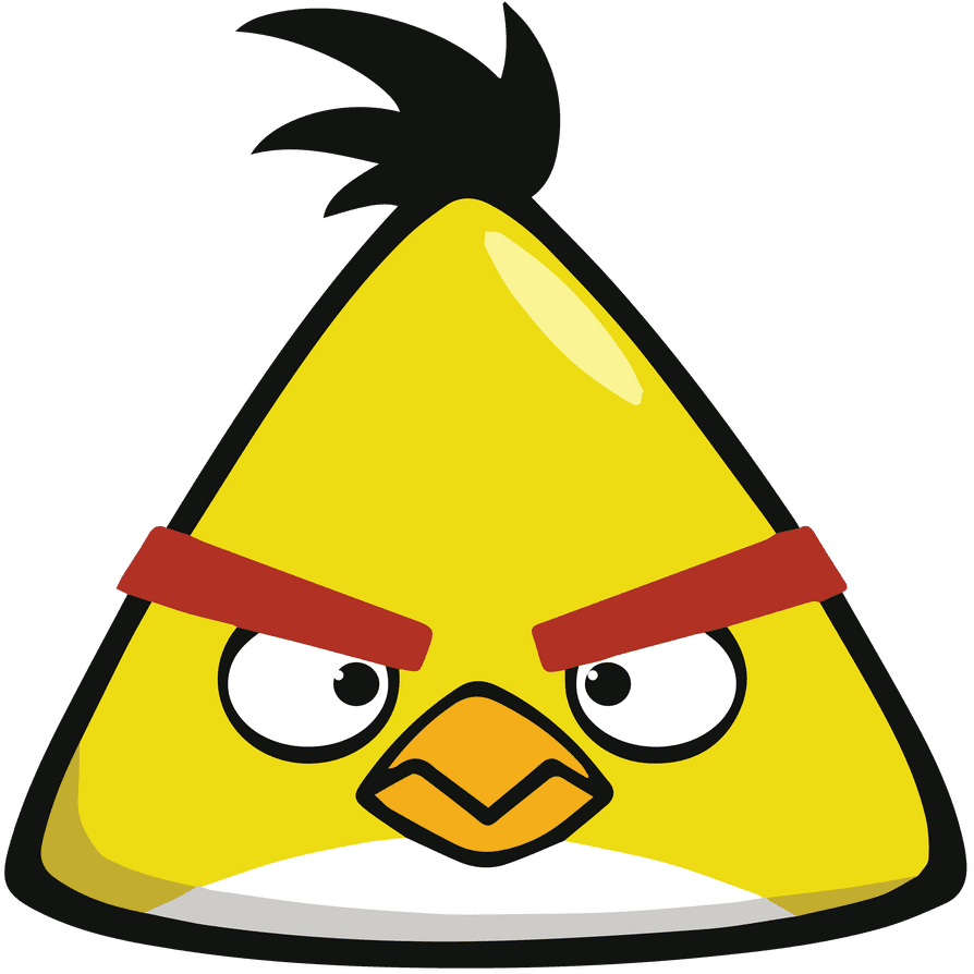 Angry bird chuck yellow super high quality by tomefc deviantart clipart image