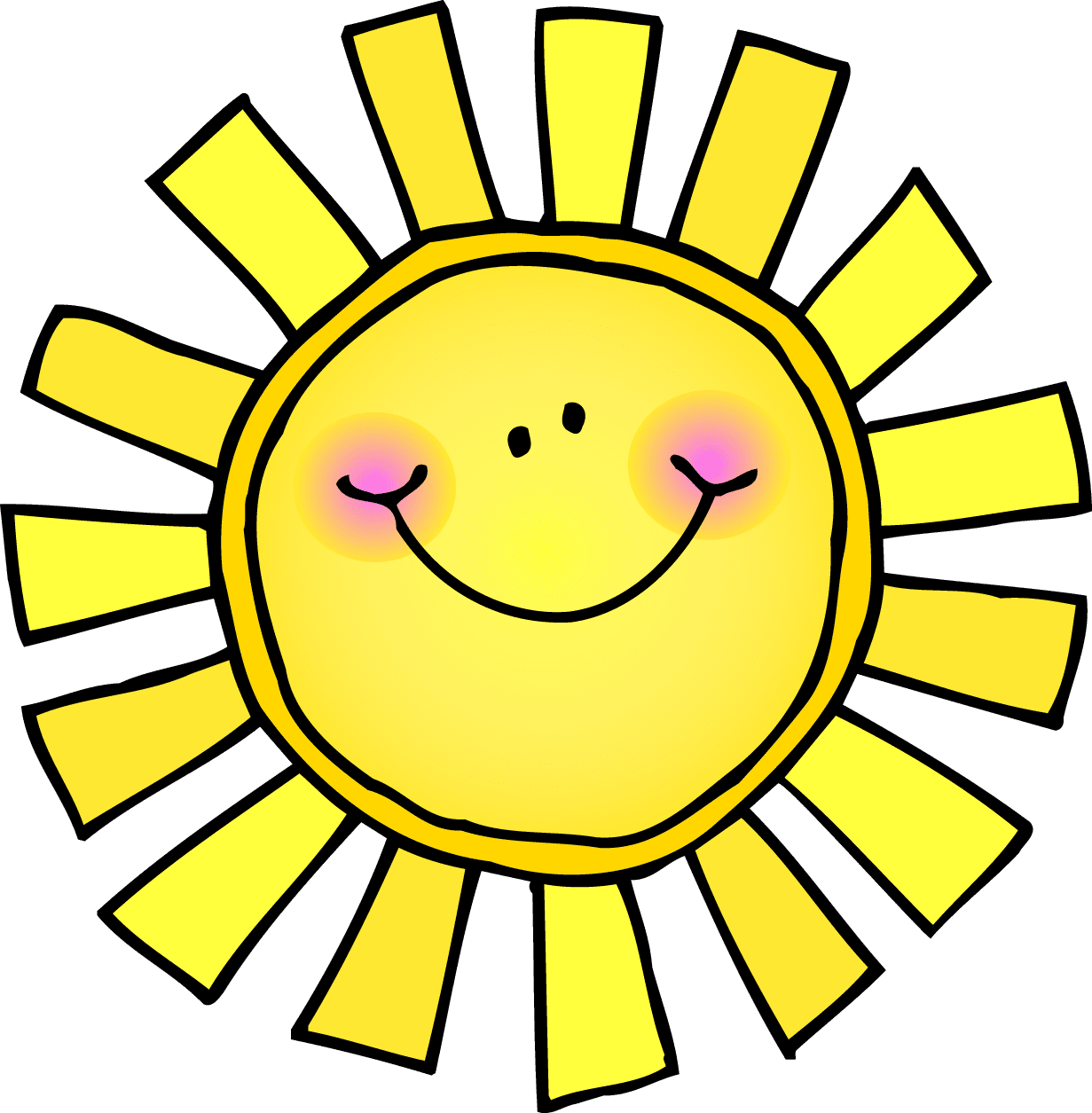 Sunshine pin page clipart picture