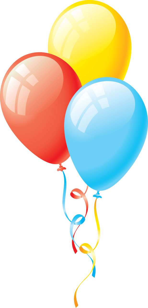 Colorful balloon image with background clipart