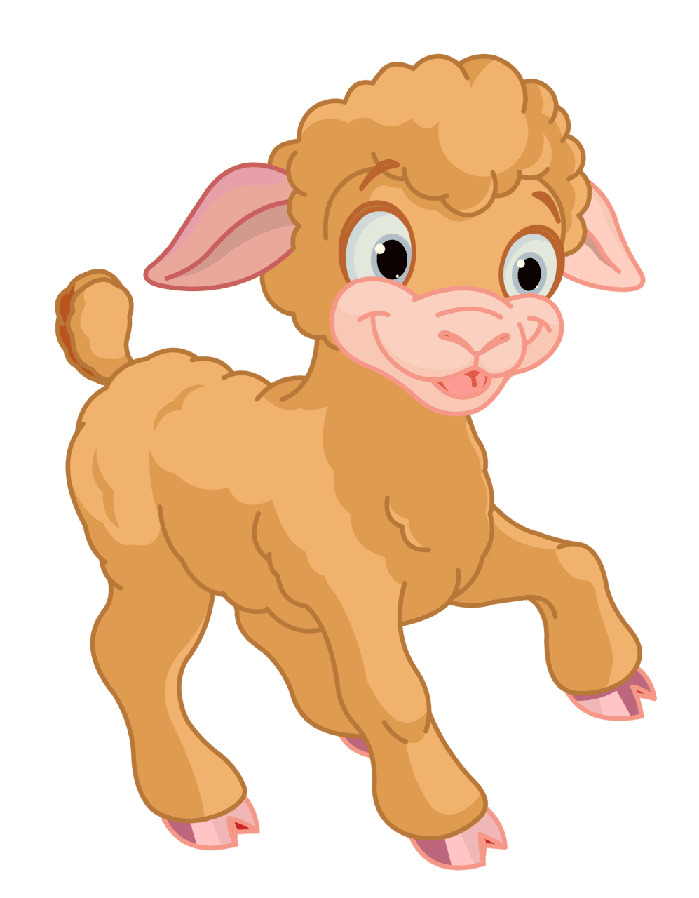 Sheep pin page clipart vector 2