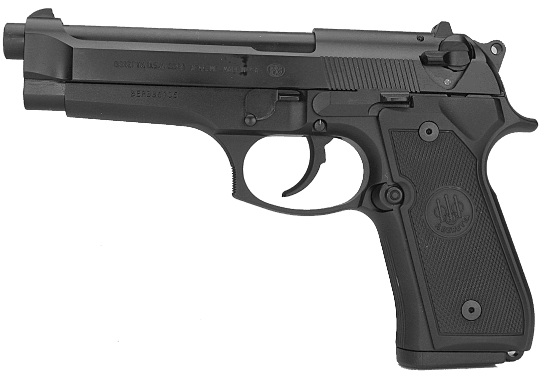 Beretta hand gun clipart transparent