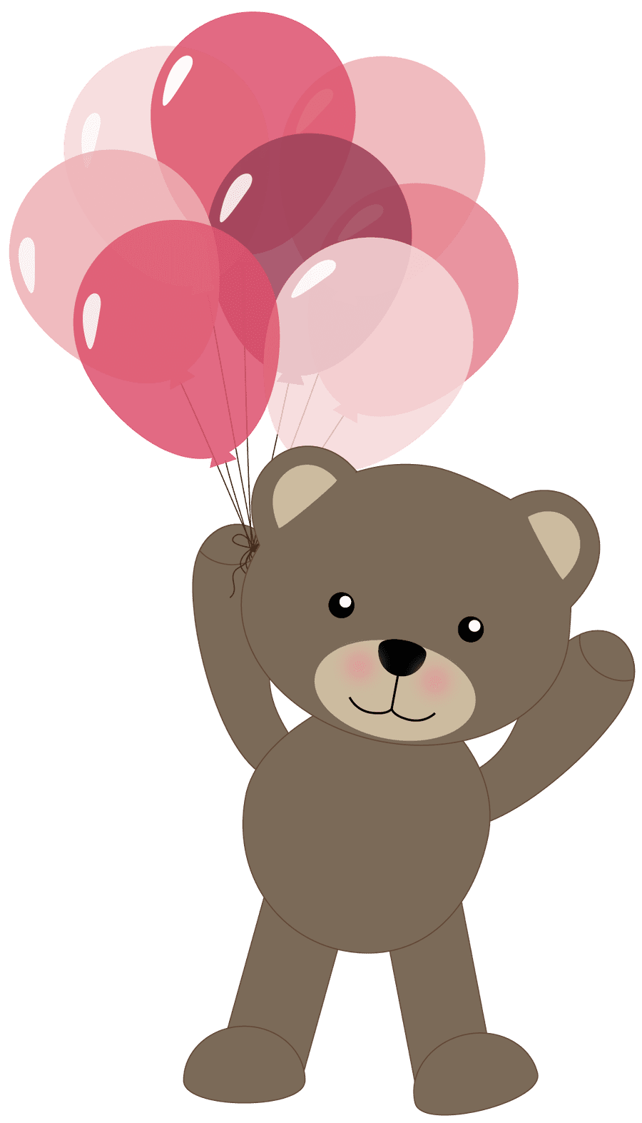 Teddy bear pin page clipart background 4