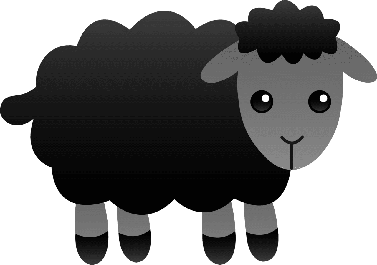 Black sheep clipart panda images