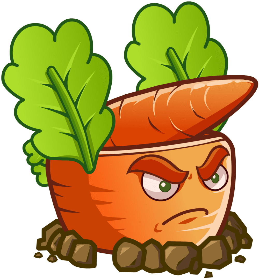 Plants vs zombies carrot rocket launcher by illustation deviantart clipart picture