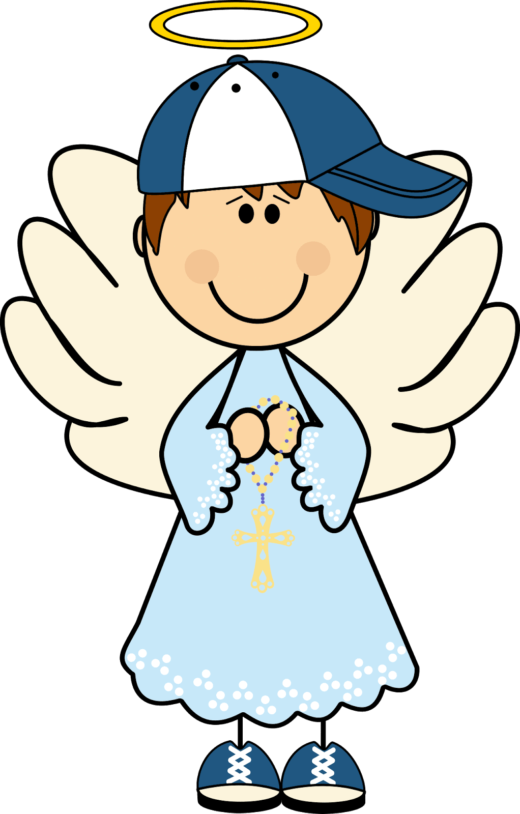 Angel pin page clipart free 5