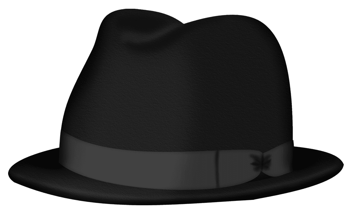 Taylor swift black fedora hat clipart vector