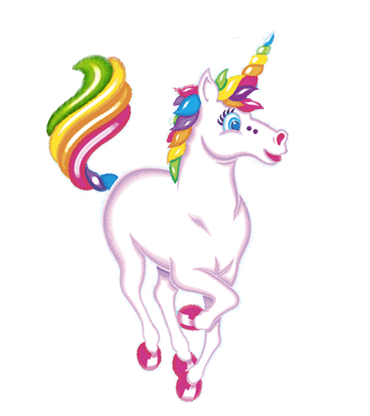 Unicorn lisa frank swag clipart vector