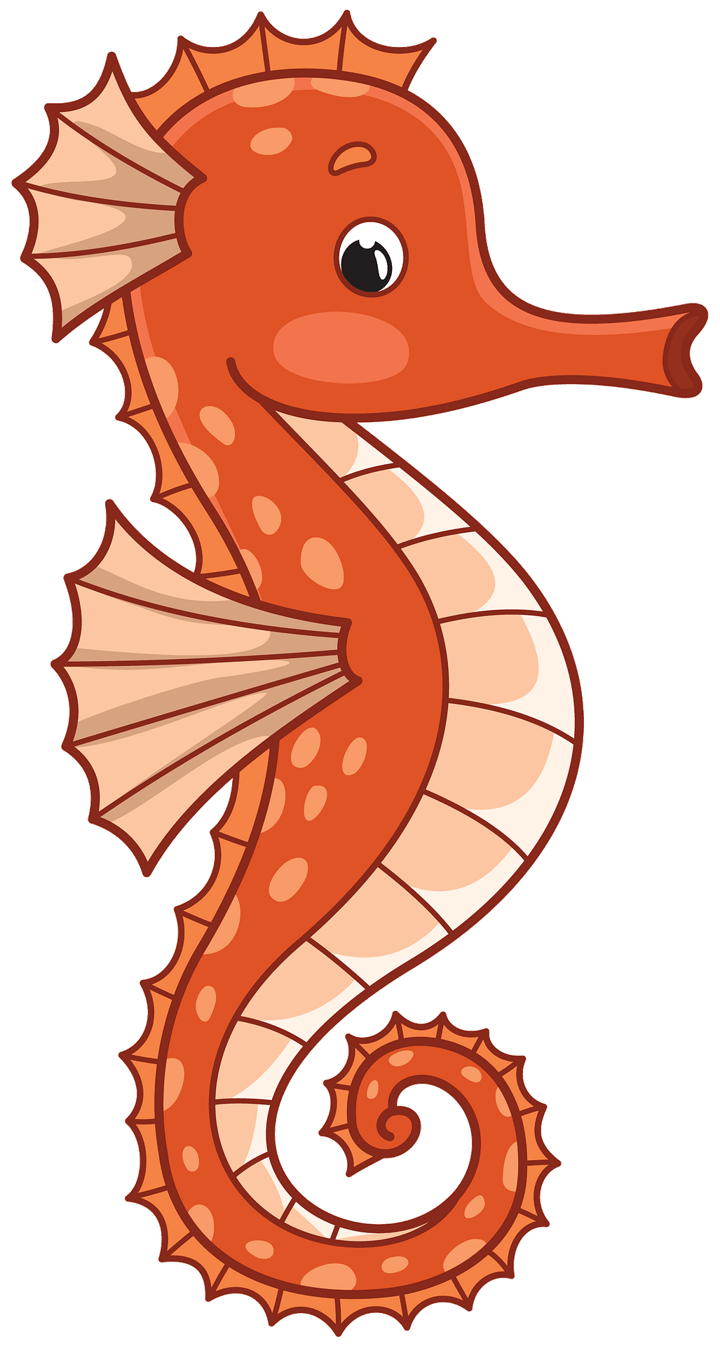 April seahorse vector clipart images creazilla