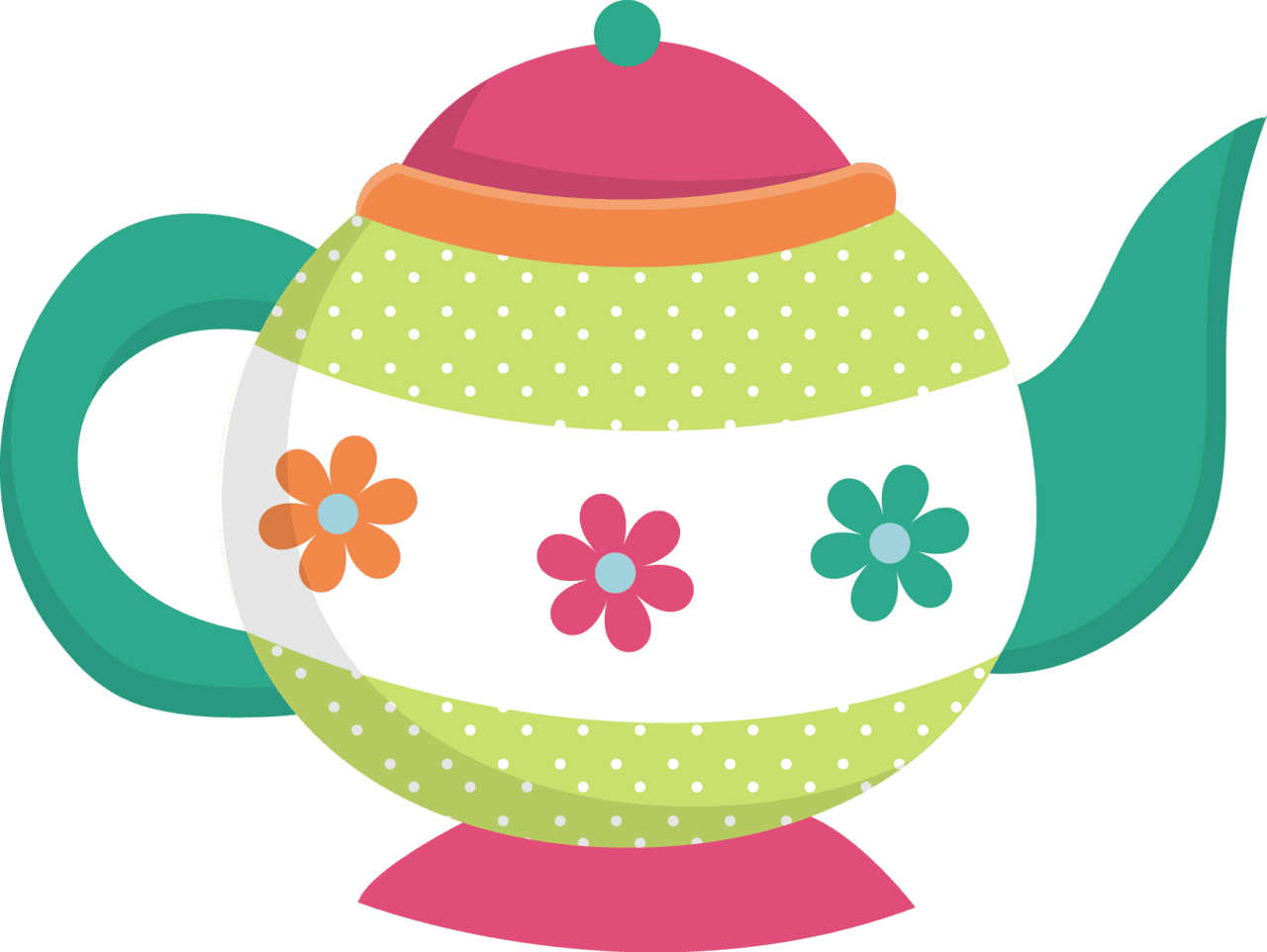 Congratulations teapot clipart image