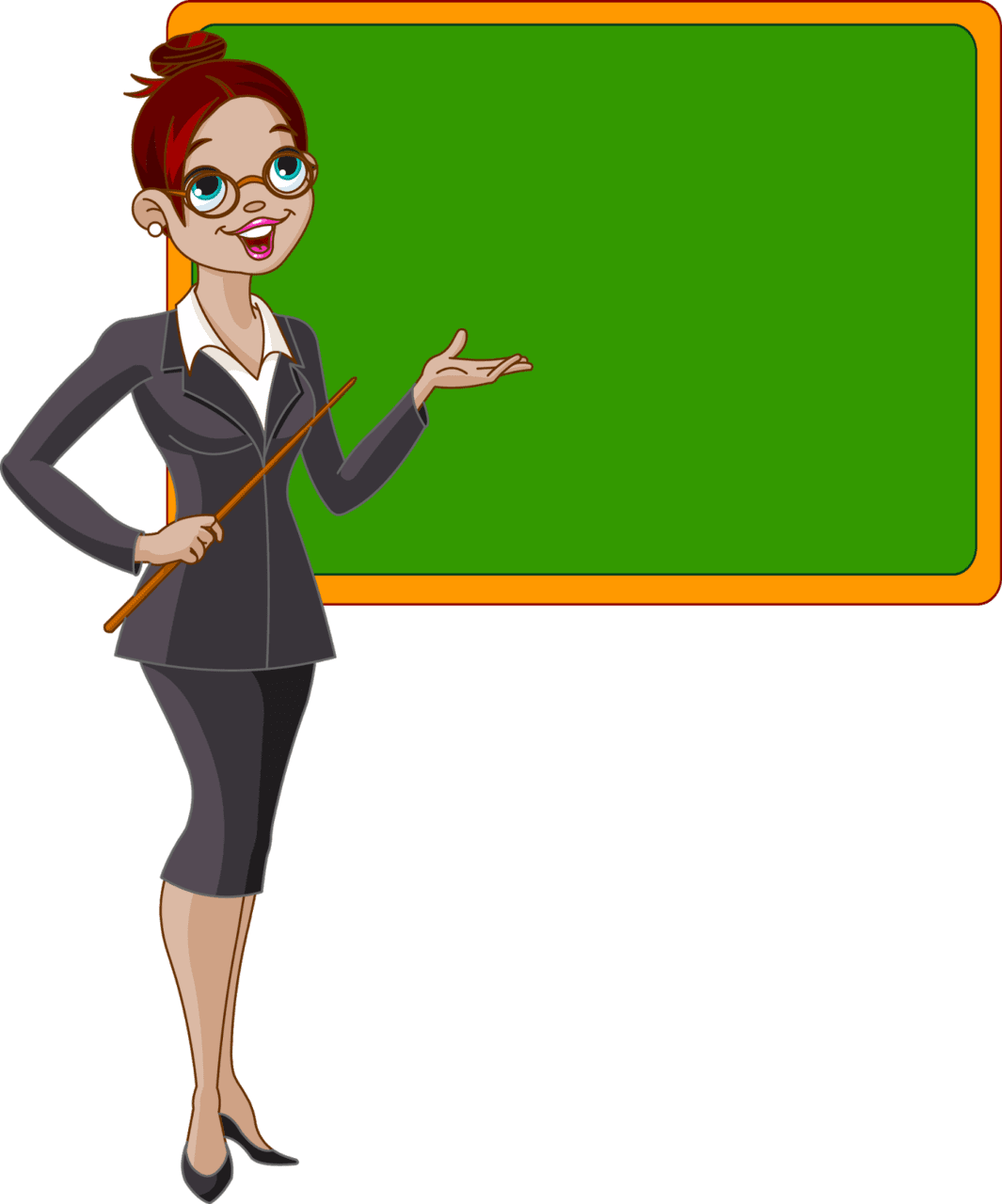 Teacher pin page clipart vector 3