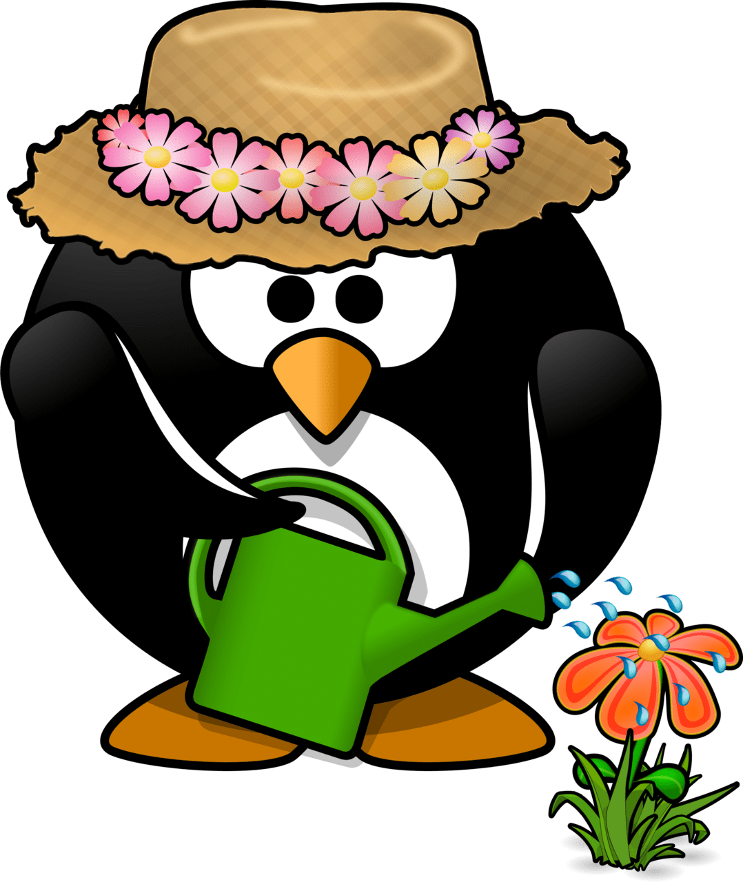 Ear microsoft clipart gardening garden penguin toublanc info logo