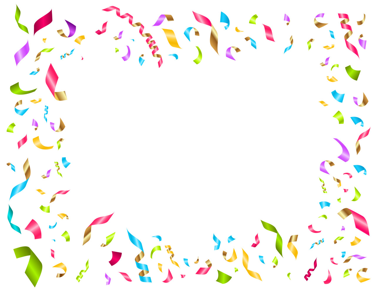 Congratulations confetti birthday party decoration clipart picture