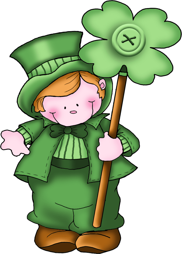 Leprechaun pin page clipart clip art 2