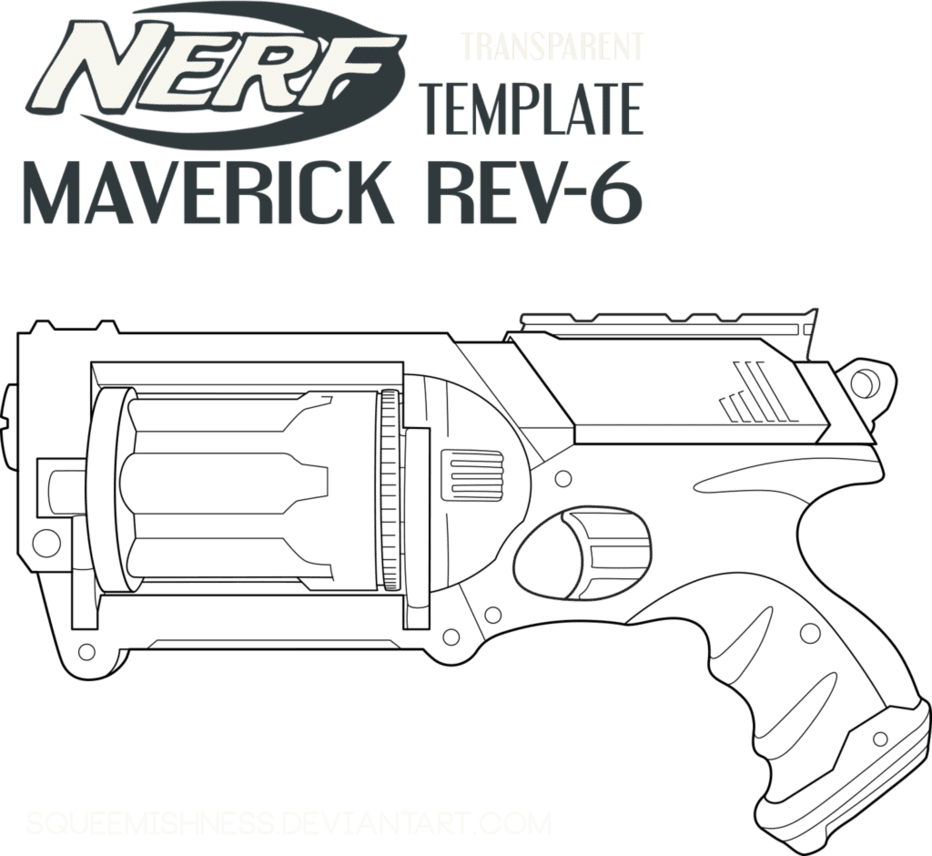 Gun nerf maverick rev by squeemishness deviantart clipart image