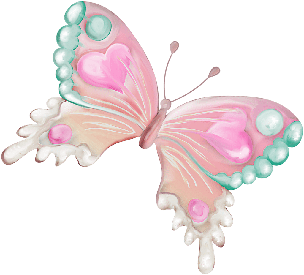 Butterflies pin page clipart background 2