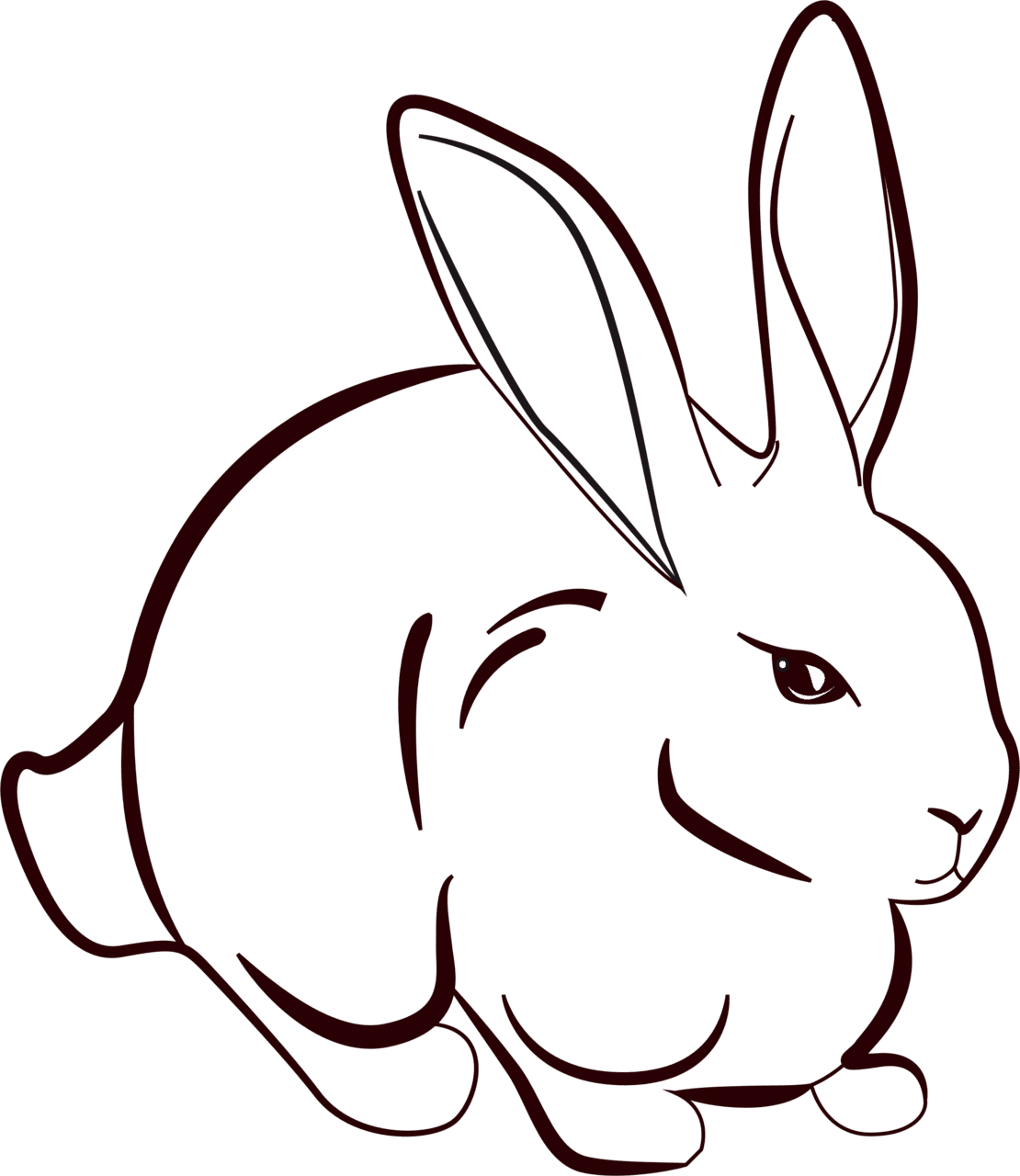 Rabbit pin page clipart picture