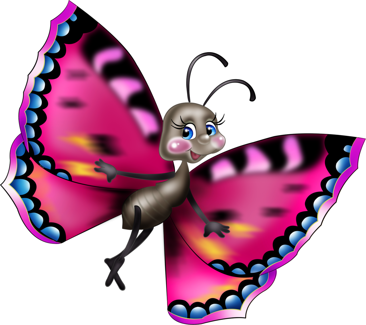 Borboletas butterfly clipart art colorful butterflies transparent