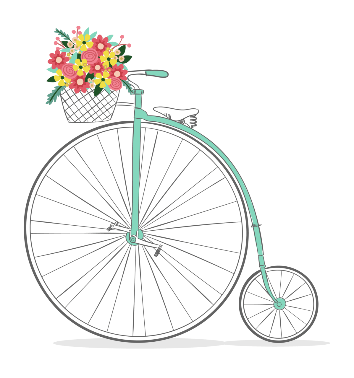 Bicycle pin page clipart free