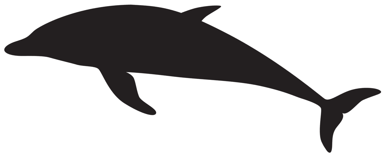 Dolphin silhouette clipart picture