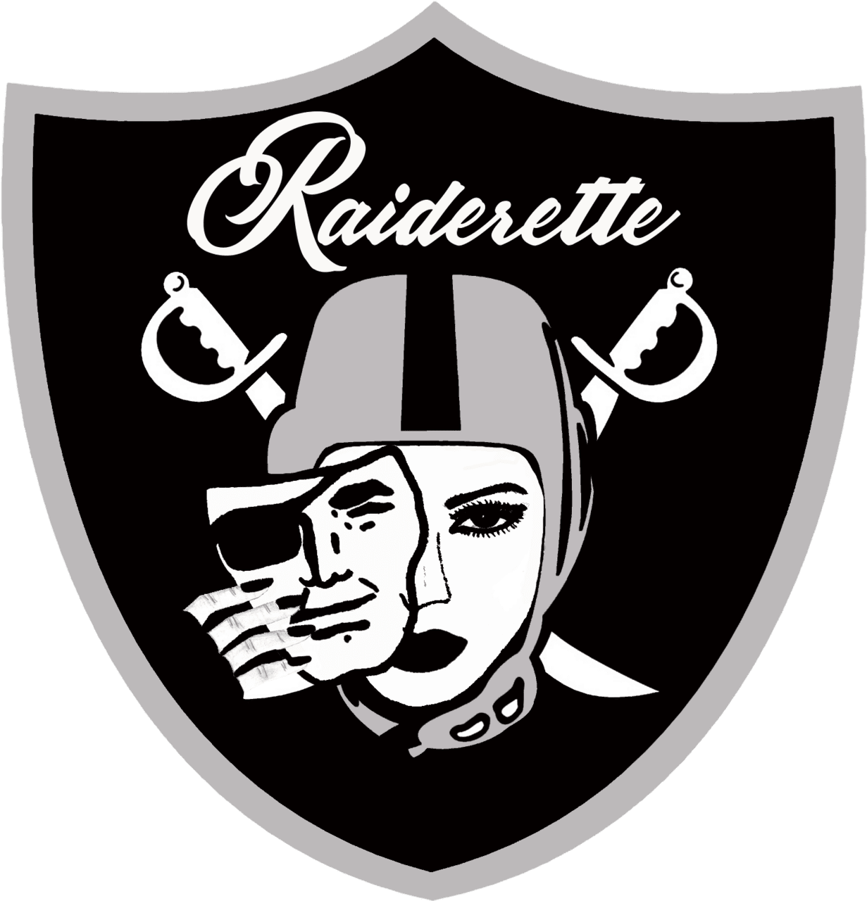 Cheerleader oakland raiders clipart mart vector