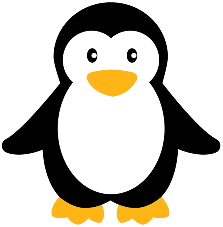 Penguin clipart baby cute simple small pro vector