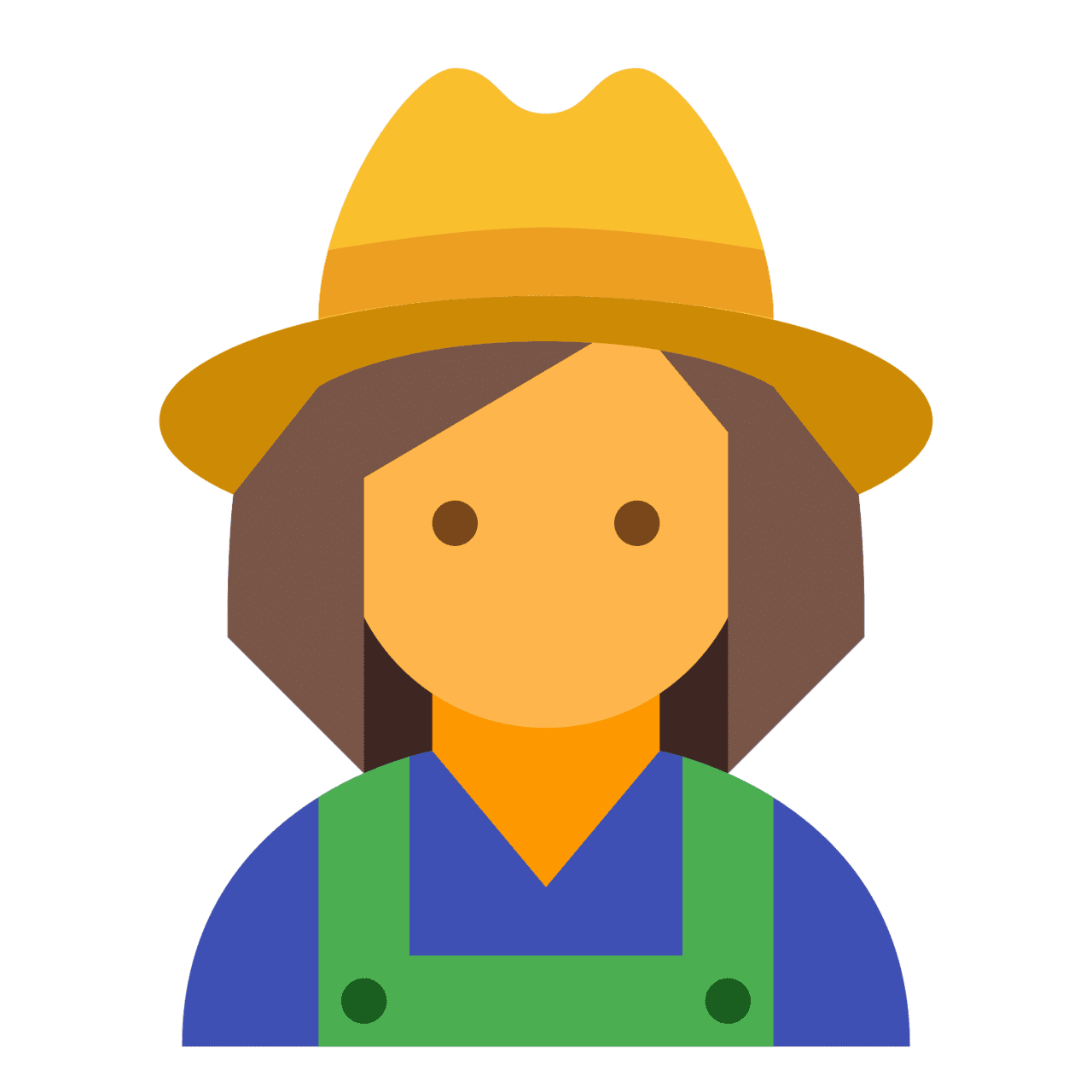 Cowboy hat farmer clipart vector