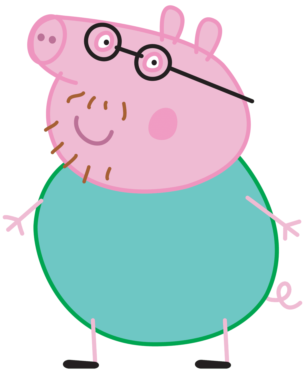 Pig pin page clipart free 2