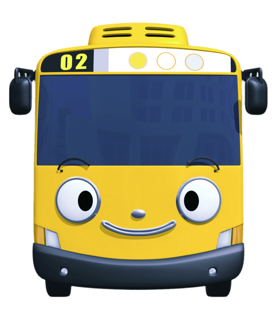 School bus check out this tayo the little character lani smiling image clipart