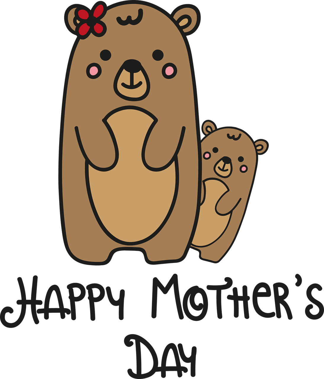 Happy mothers day mother vector graphic clipart