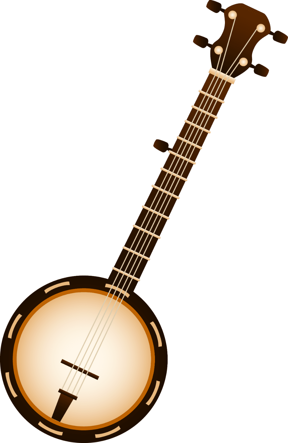 Music banjo clipart transparent