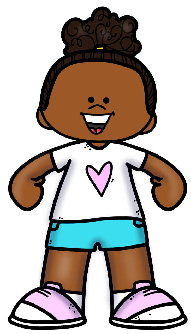 Cheerleader pin page clipart image