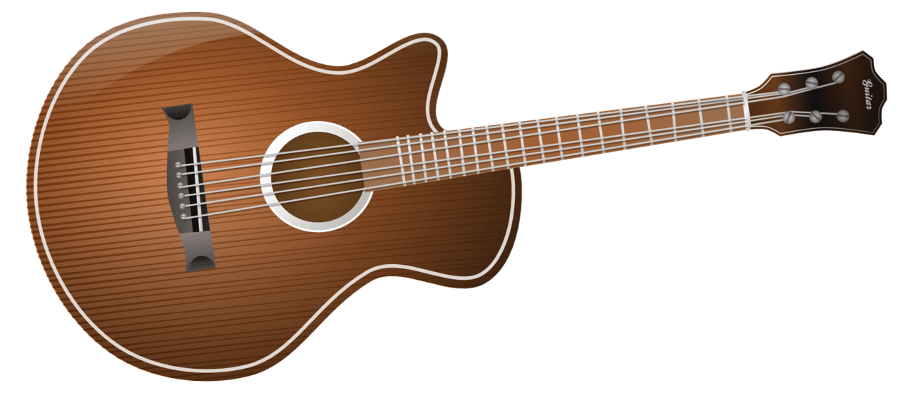 Acoustic classic guitar image clipart