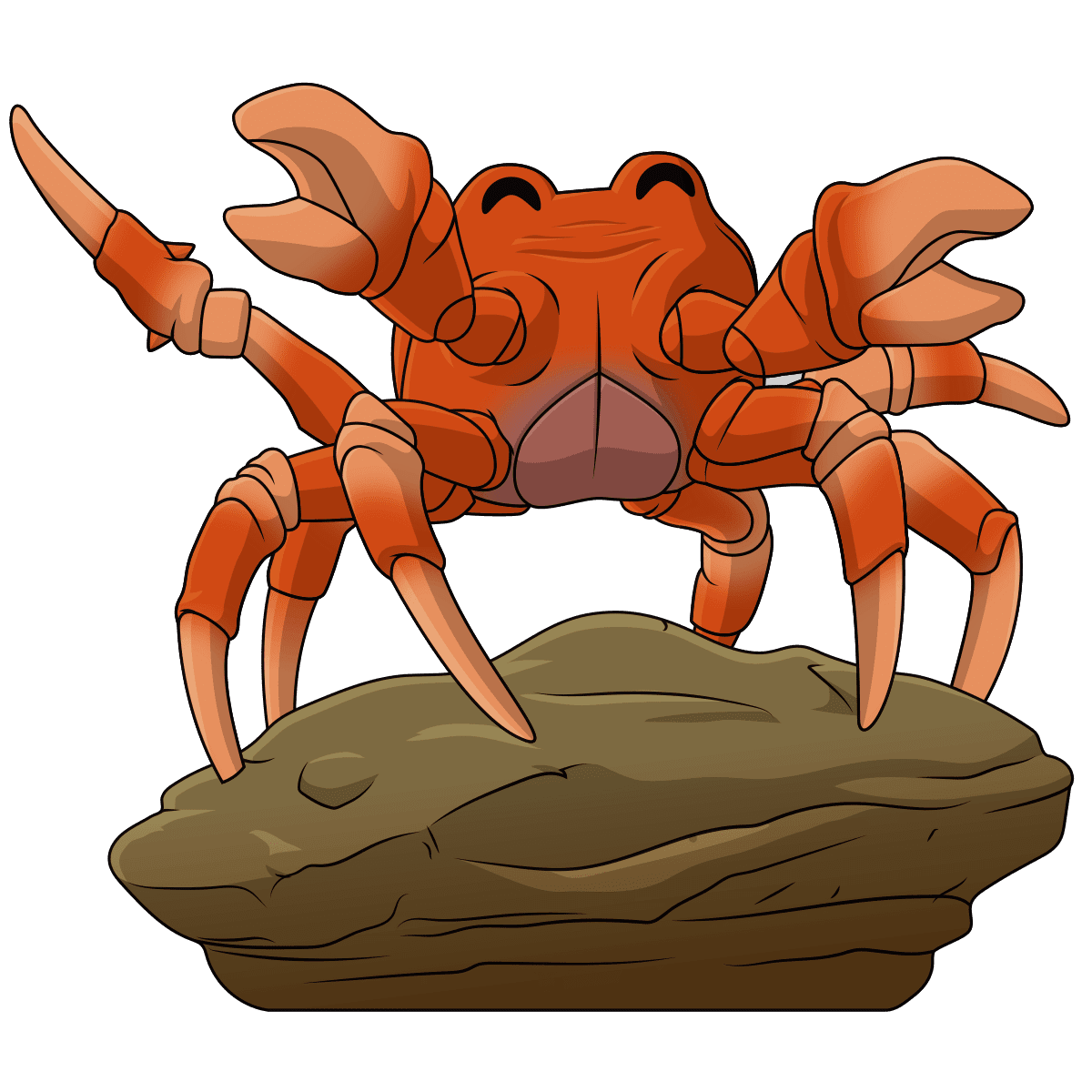 Crab rave rock clipart clip art