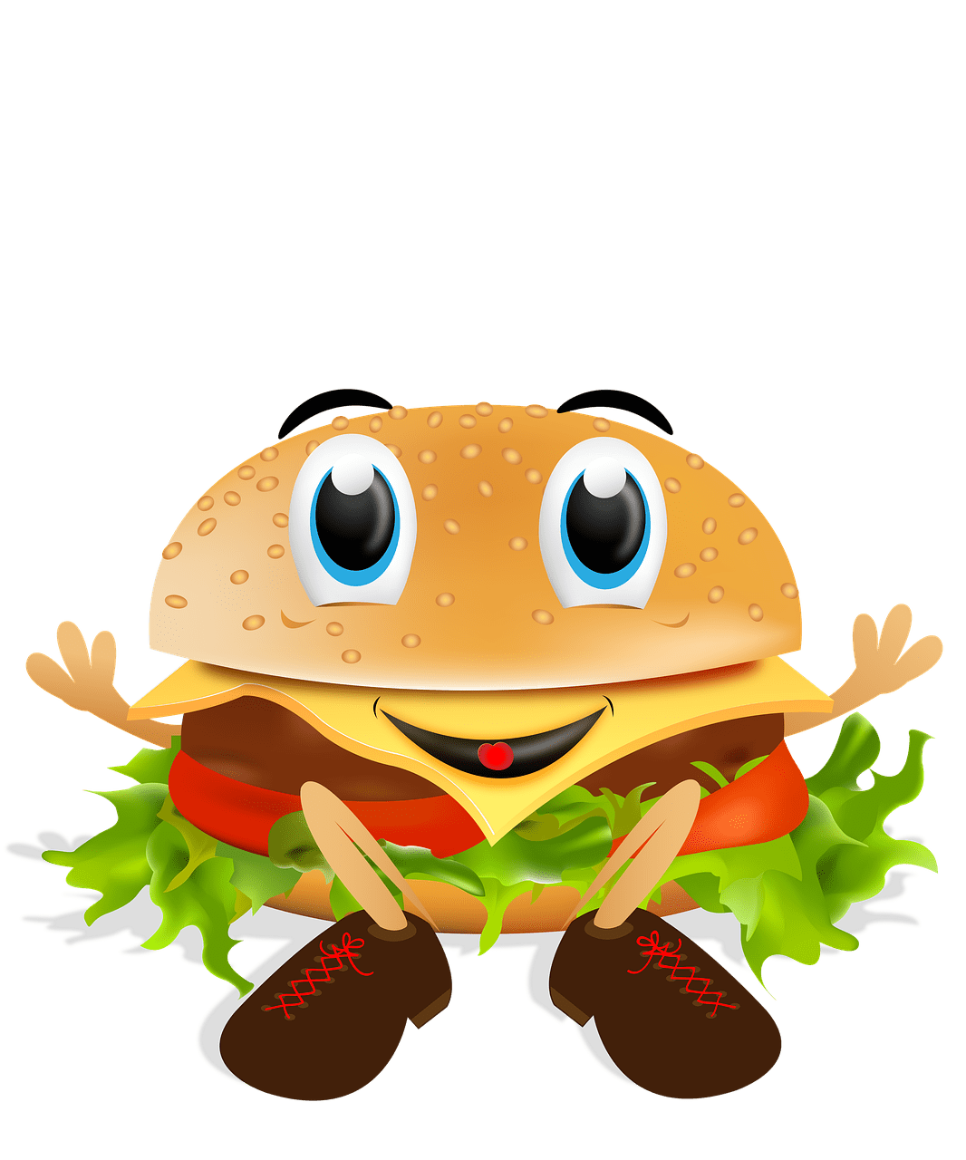 Hamburger burger funny image clipart