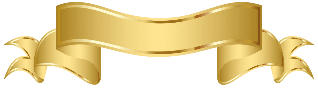 Gold banner clipart image