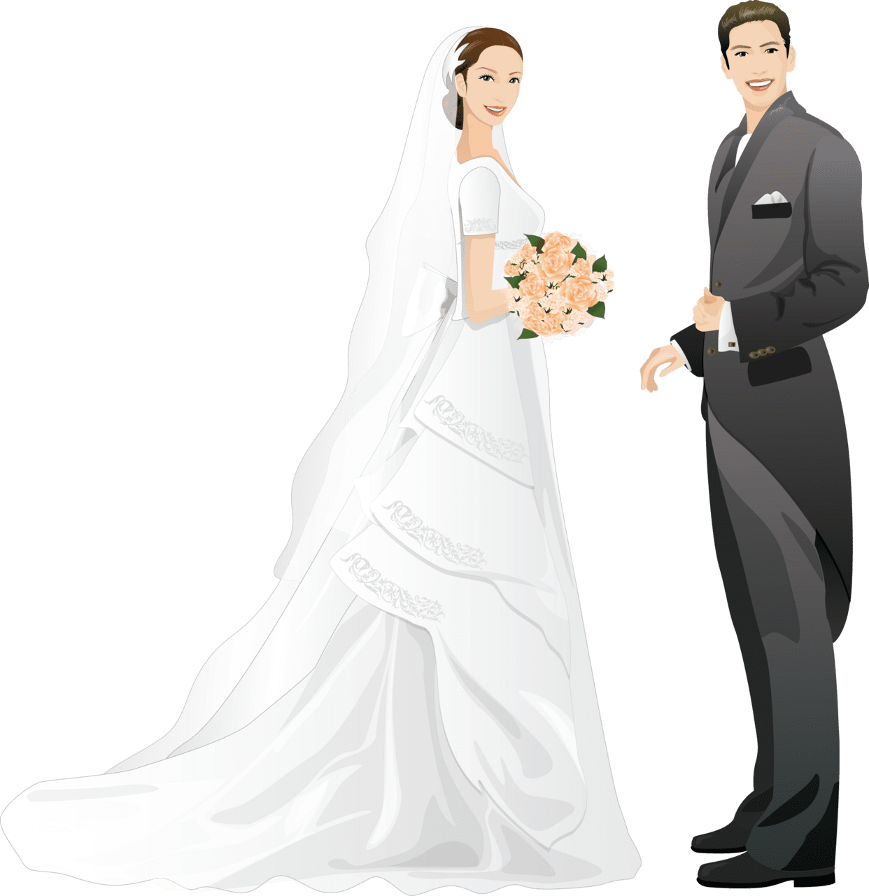 Wedding pin page clipart vector