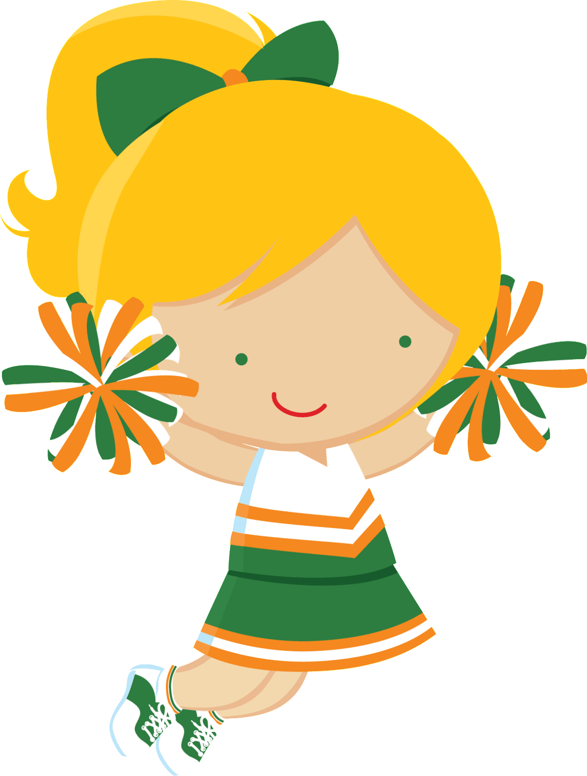 Cheerleader pin page clipart clip art