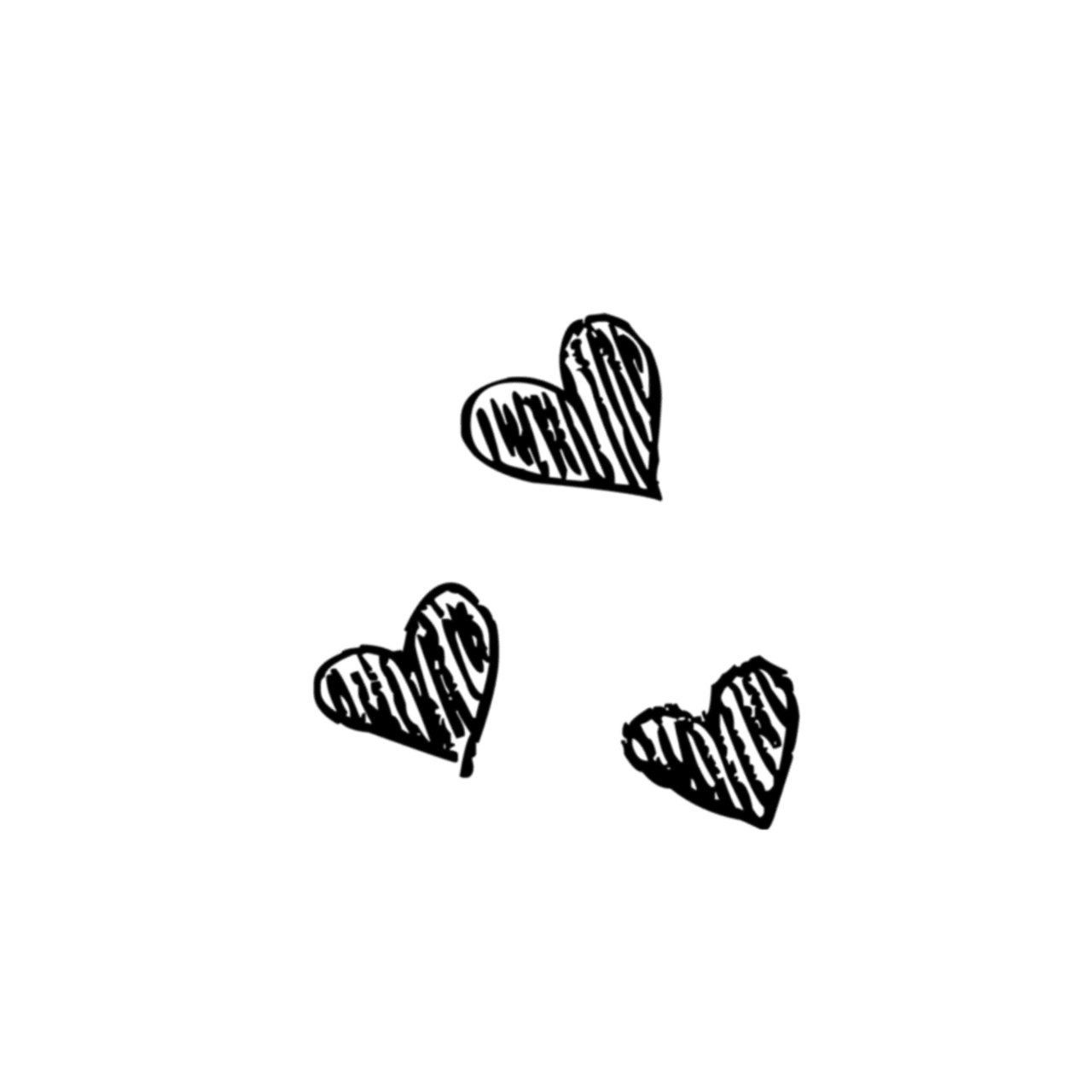 Heart black and white hearts tumblr toedit clipart free