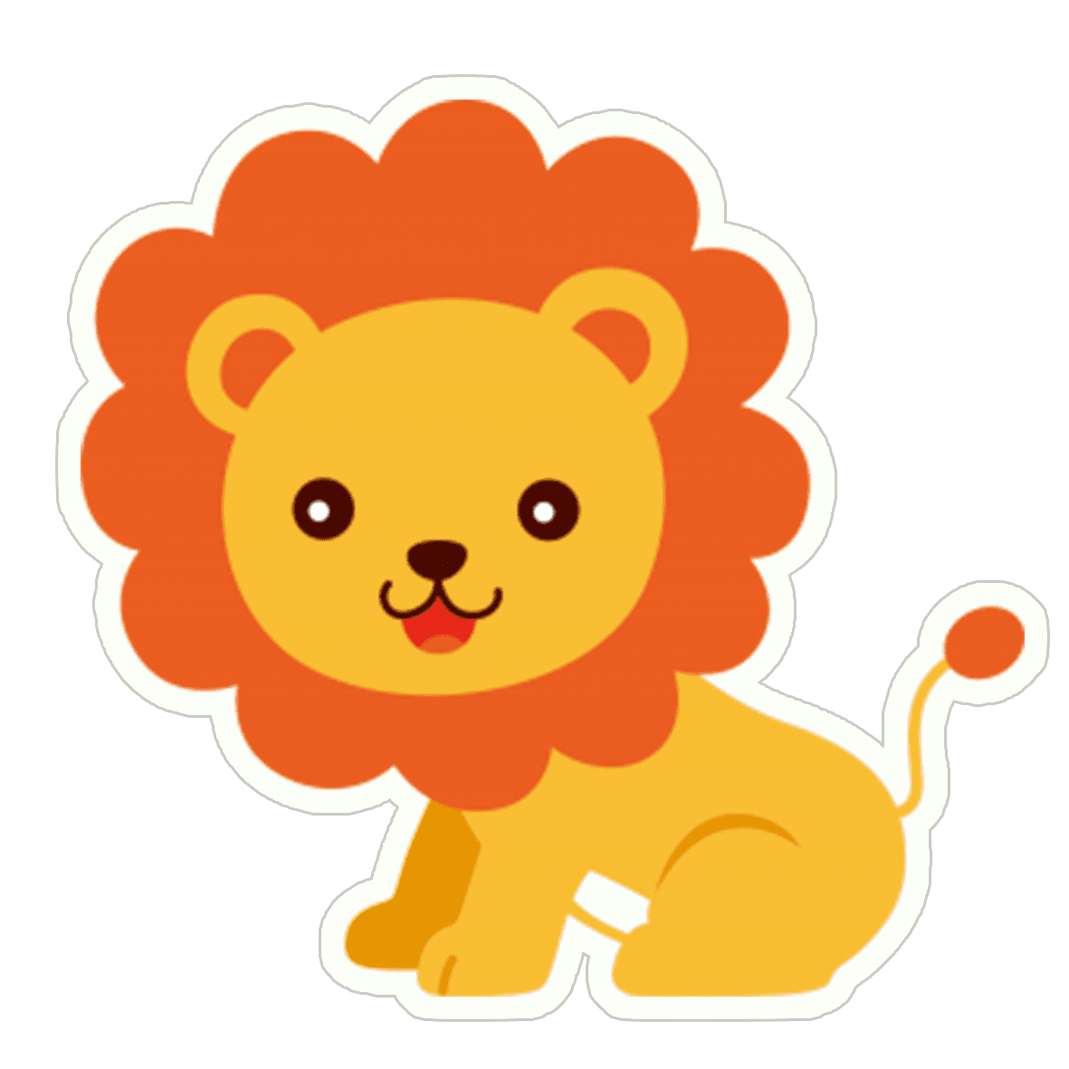 Lion page clipart logo