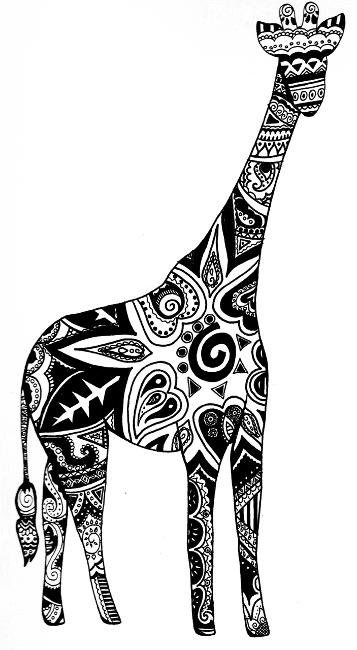 Giraffe pin auf all things silhouette clipart background