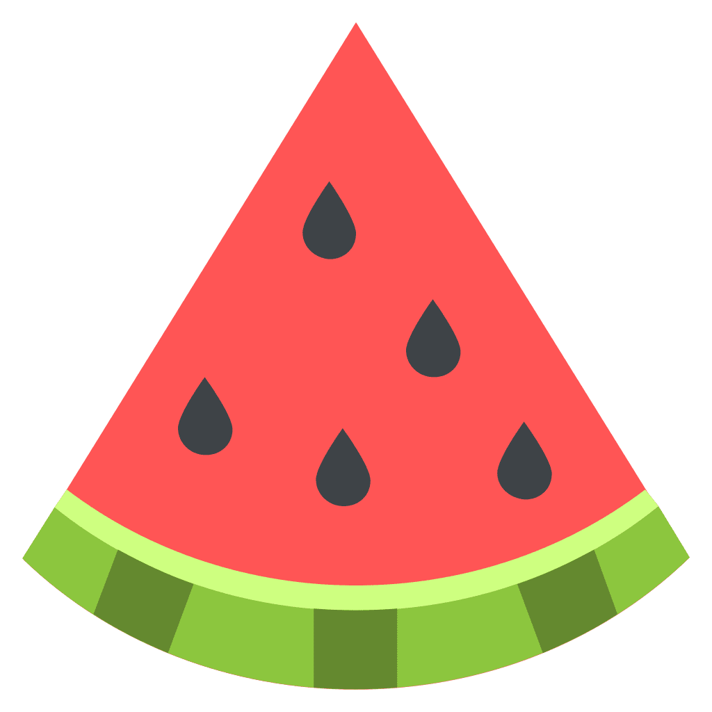 Emojione wikimedia mons watermelon birthday parties clipart vector