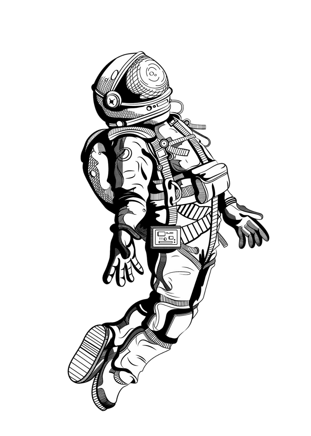 Astronaut pin page clipart background