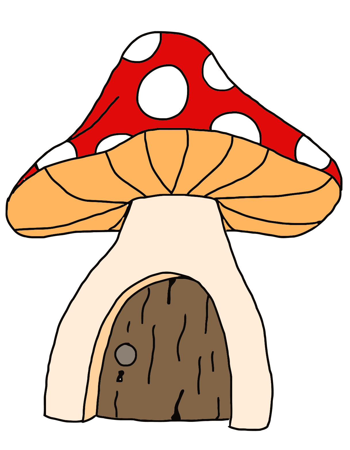 Mushroom pin en rock painting ideas clipart vector