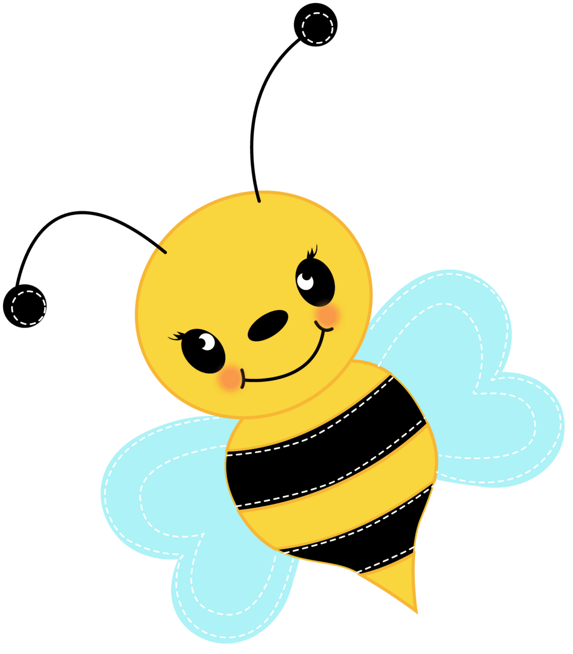 Cute bee clipart for panda images