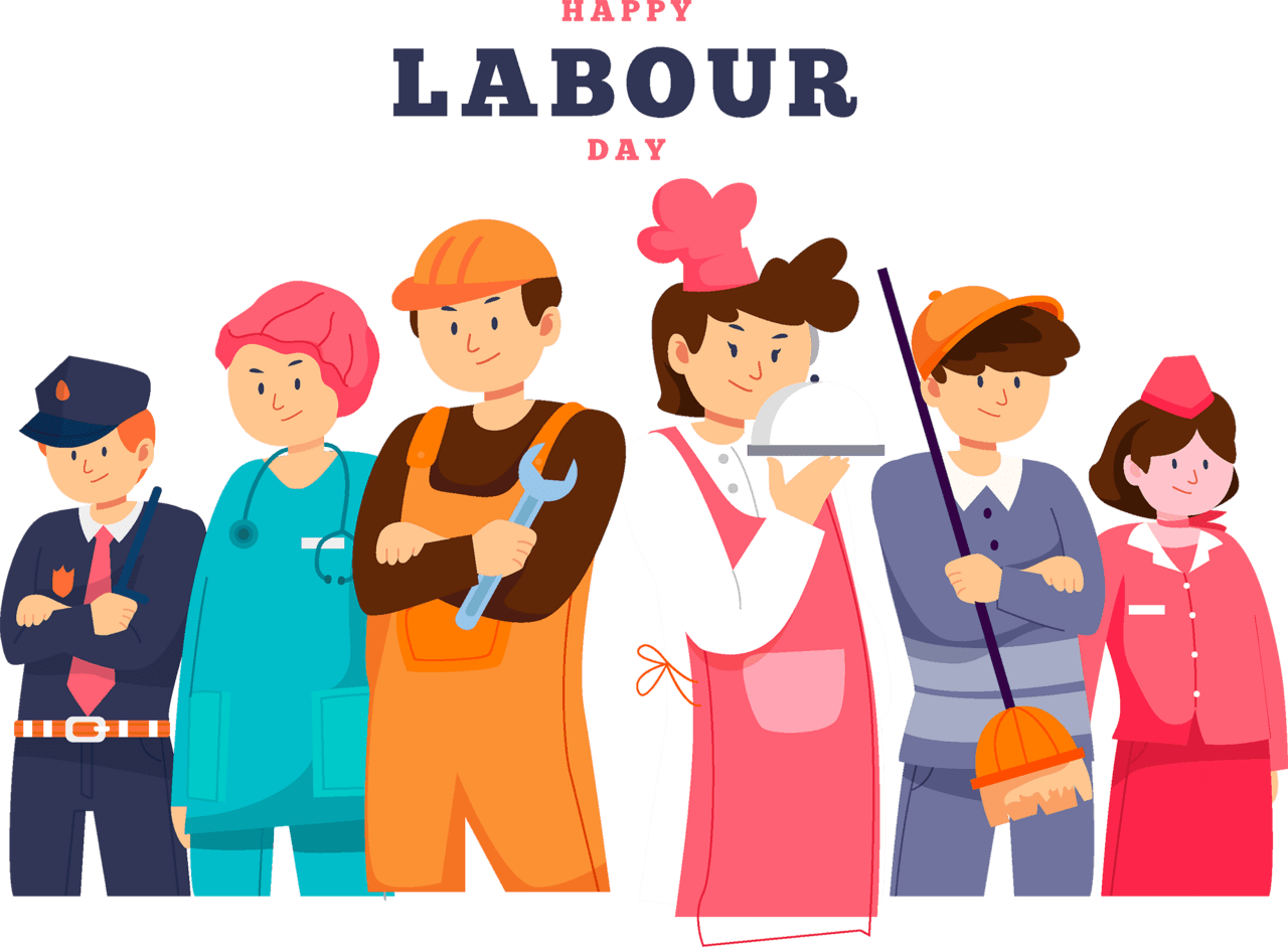 Labor day shape vector labour happy clipart