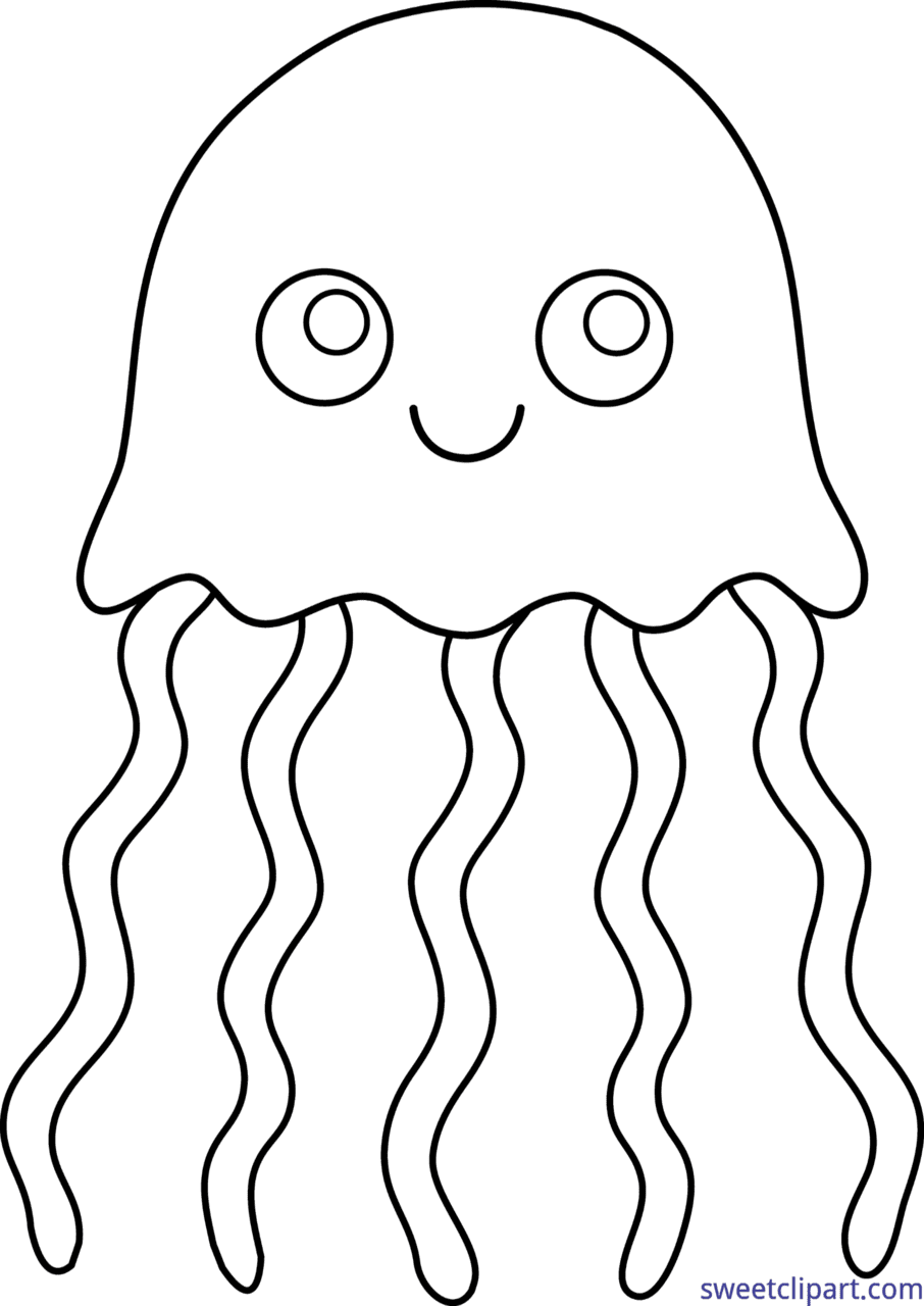 Octopus cute clipart and coloring pages clip art