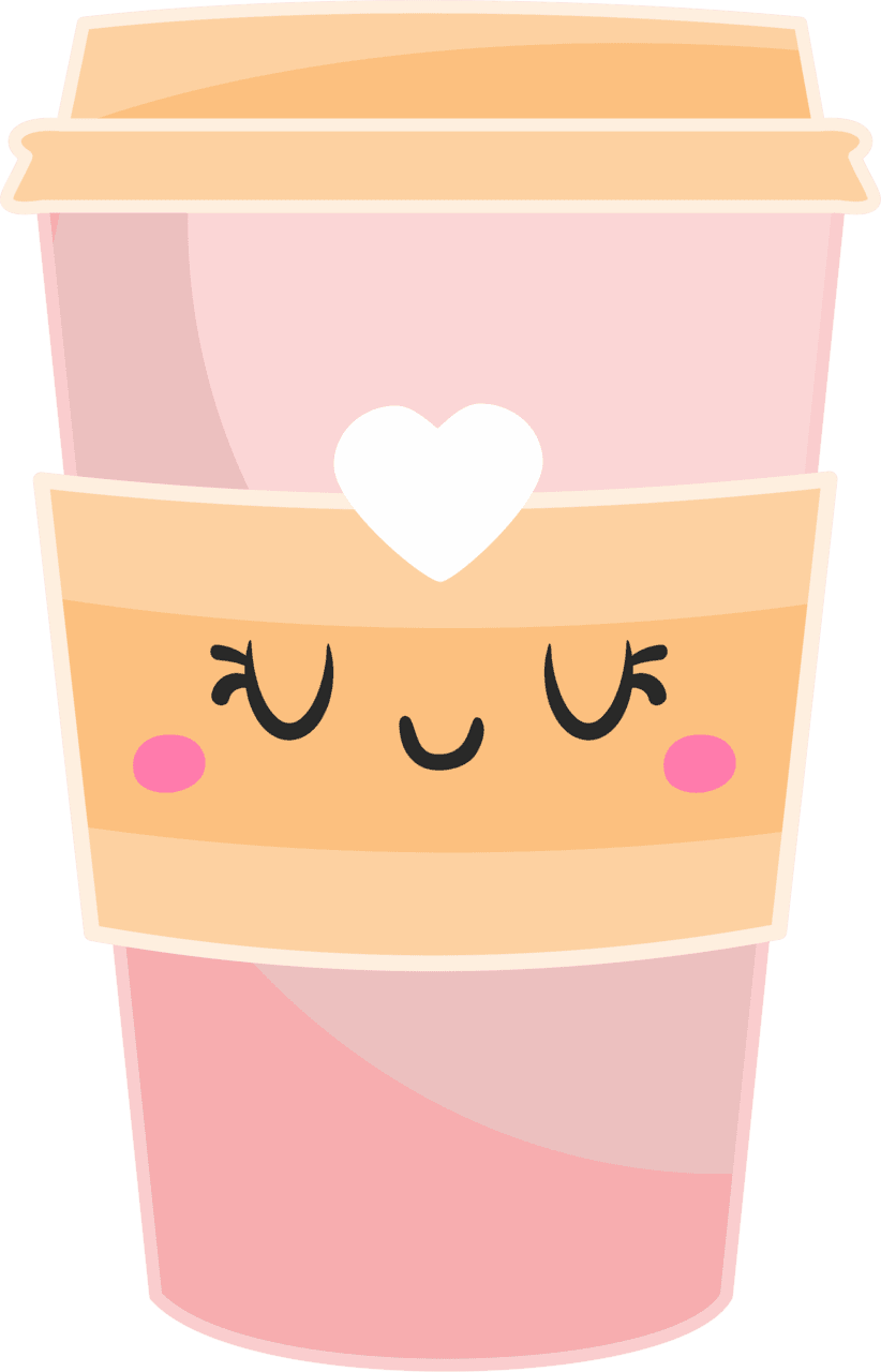 Coffee cute kawaii doodles and cartoons clipart picture